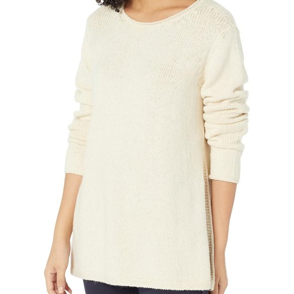 NWT Eileen Fisher Soft White Alpaca Ballet Neck Pullover Tunic - Picture 3 of 12